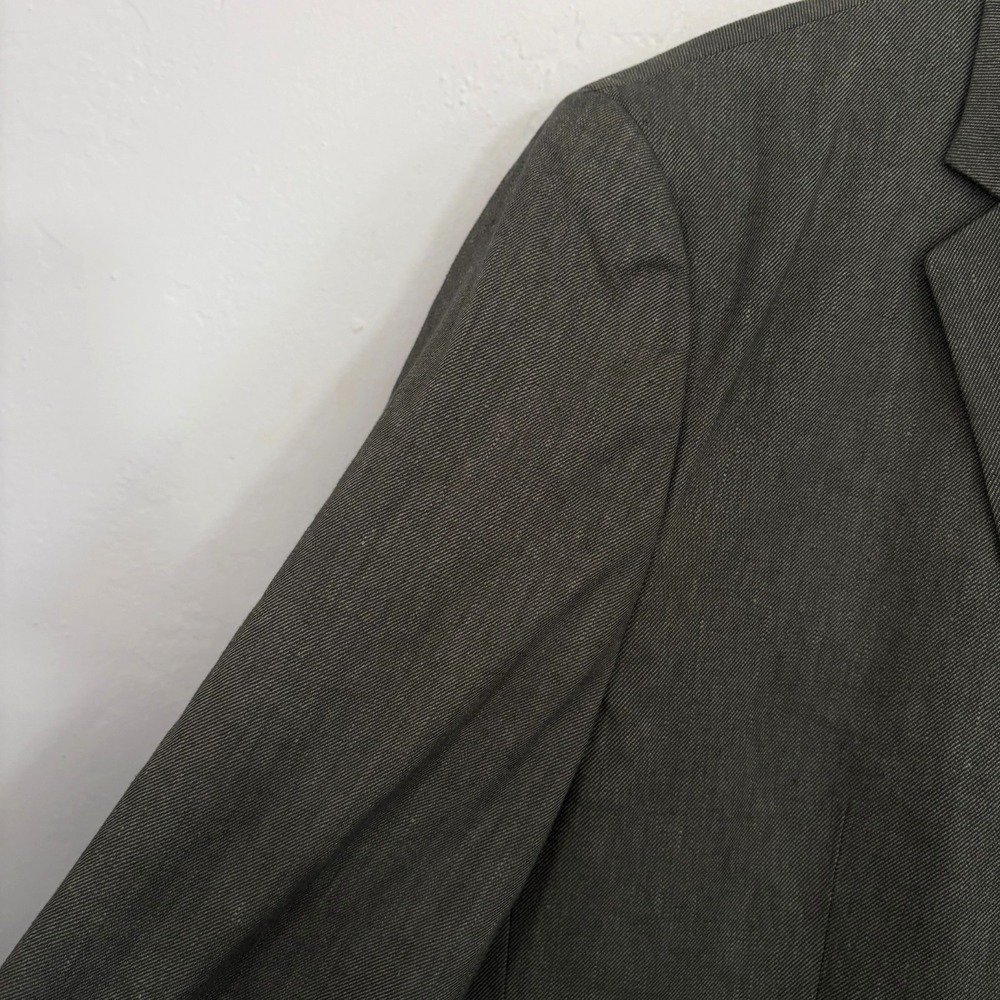 Johnny Bigg Jacob Linen Blend Blazer Sport Coat Men Size 48 Green 2 Button New - Picture 4 of 15